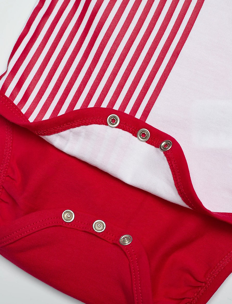 Hummel - hmlMINI DBU STRIPY BODY L/S - pikkade varrukatega - tango red - 3
