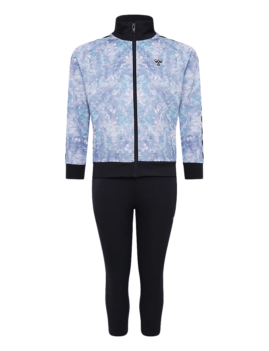 Hummel - hmlJR SHIMMER TRACK SUIT - trainingsanzug - black - 0