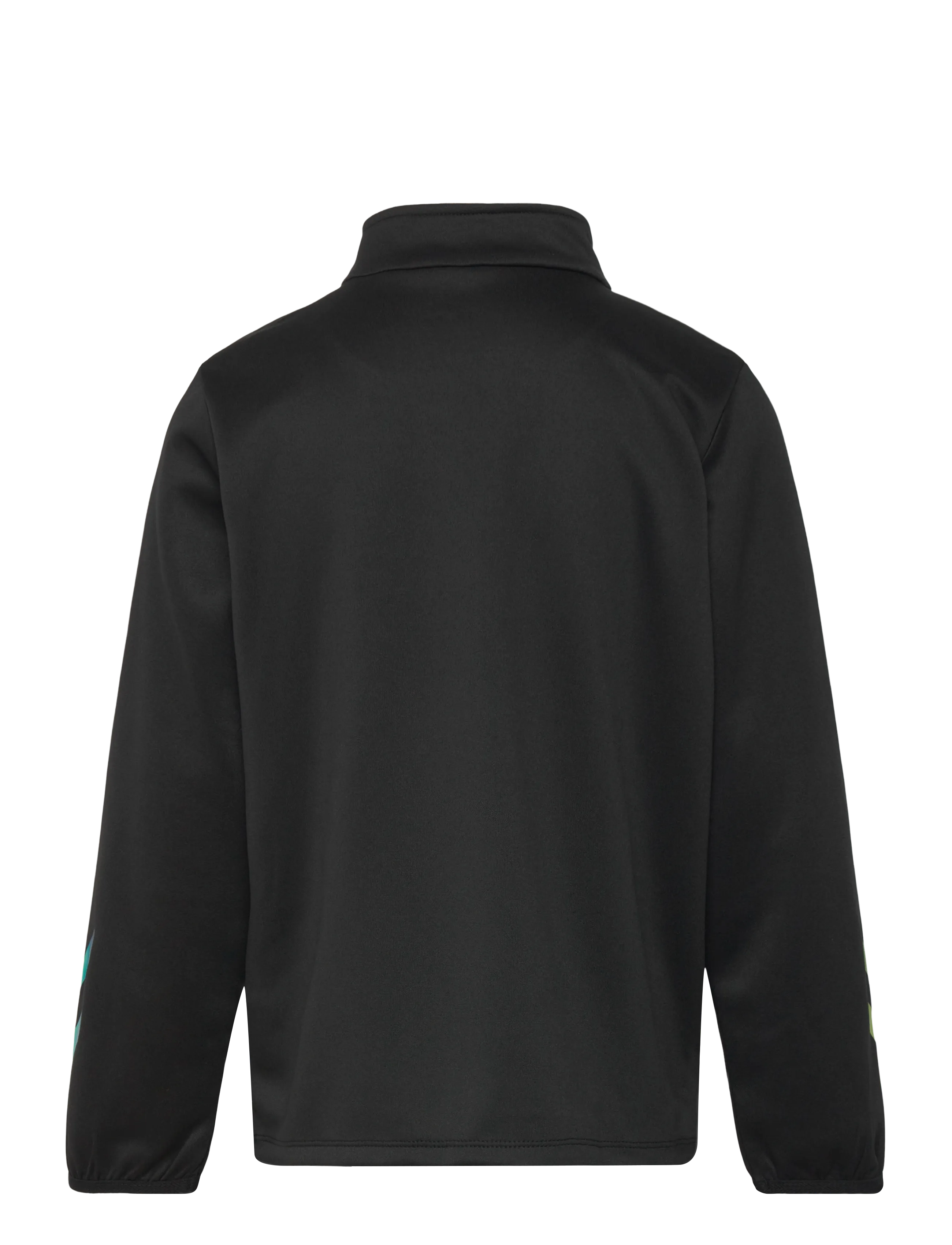 Hummel - hmlSHIMMER HALF ZIP KIDS - gode sommertilbud - black/limeade - 1