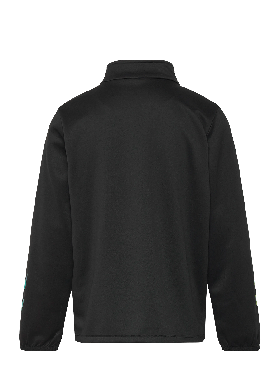 Hummel - hmlSHIMMER HALF ZIP KIDS - swetry - black/limeade - 1