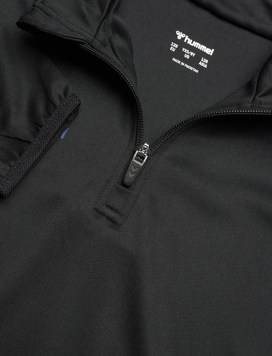 Hummel - hmlSHIMMER HALF ZIP KIDS - swetry - black/limeade - 2