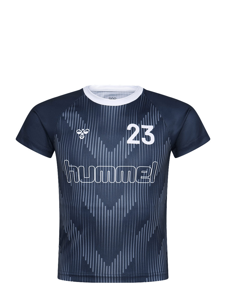 Hummel - hmlJR REG SOCCER 12 T-SHIRT SS - sporditopid - dress blues - 0