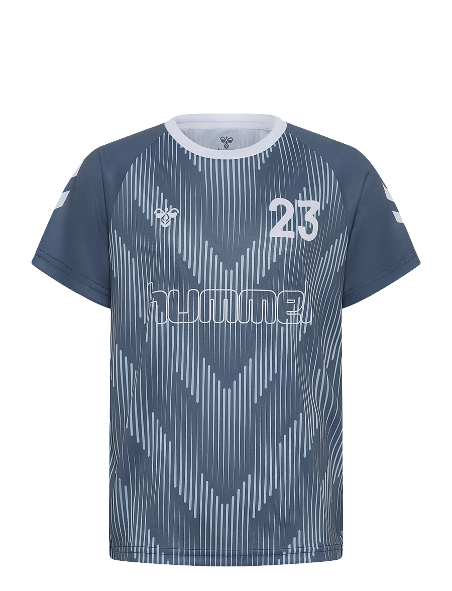 Hummel - hmlJR REG SOCCER 12 T-SHIRT SS - sports tops - flint stone - 0