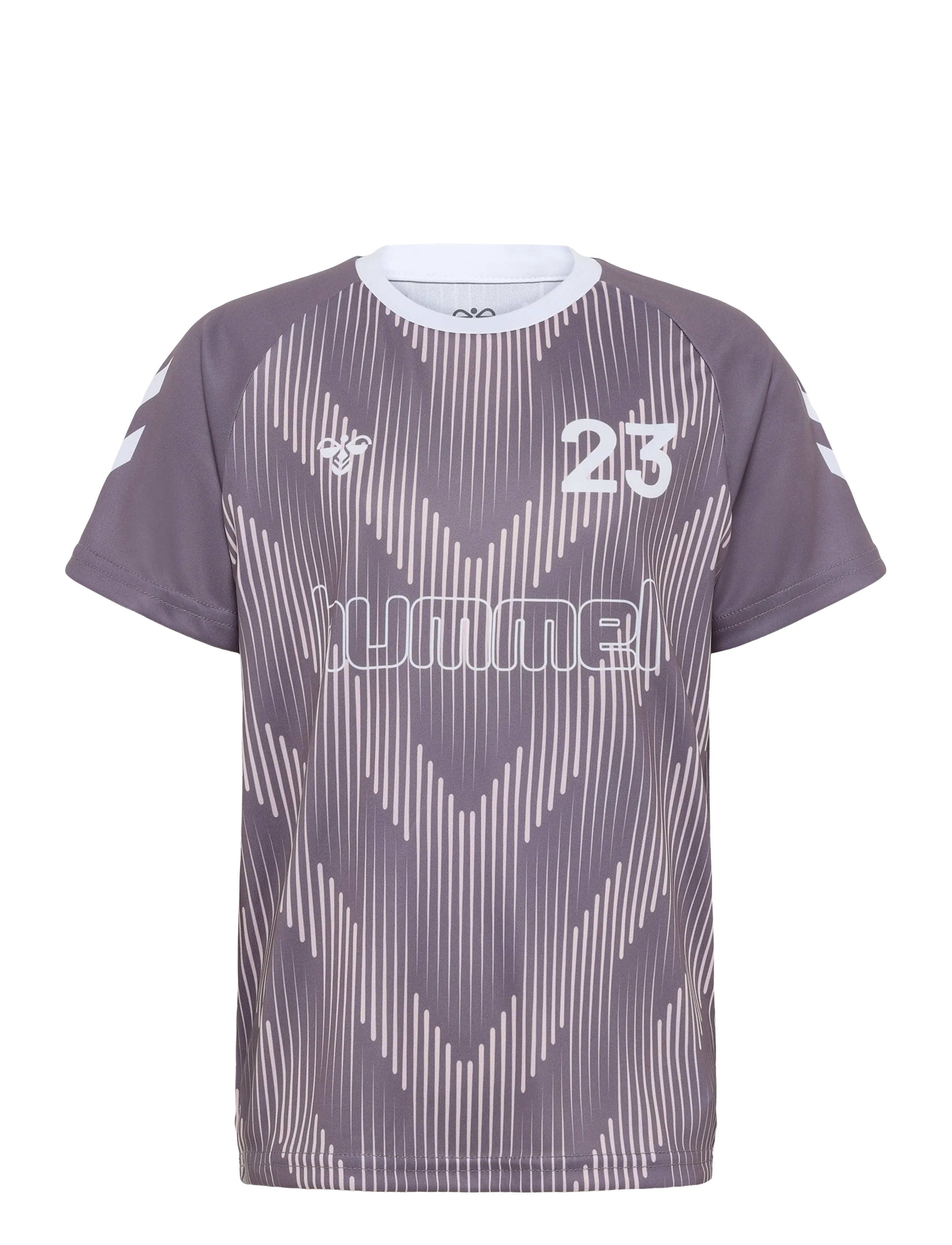 Hummel hmlJR REG SOCCER 12 T-SHIRT SS - Shoppa efter storlek - GRAY RIDGE / grey