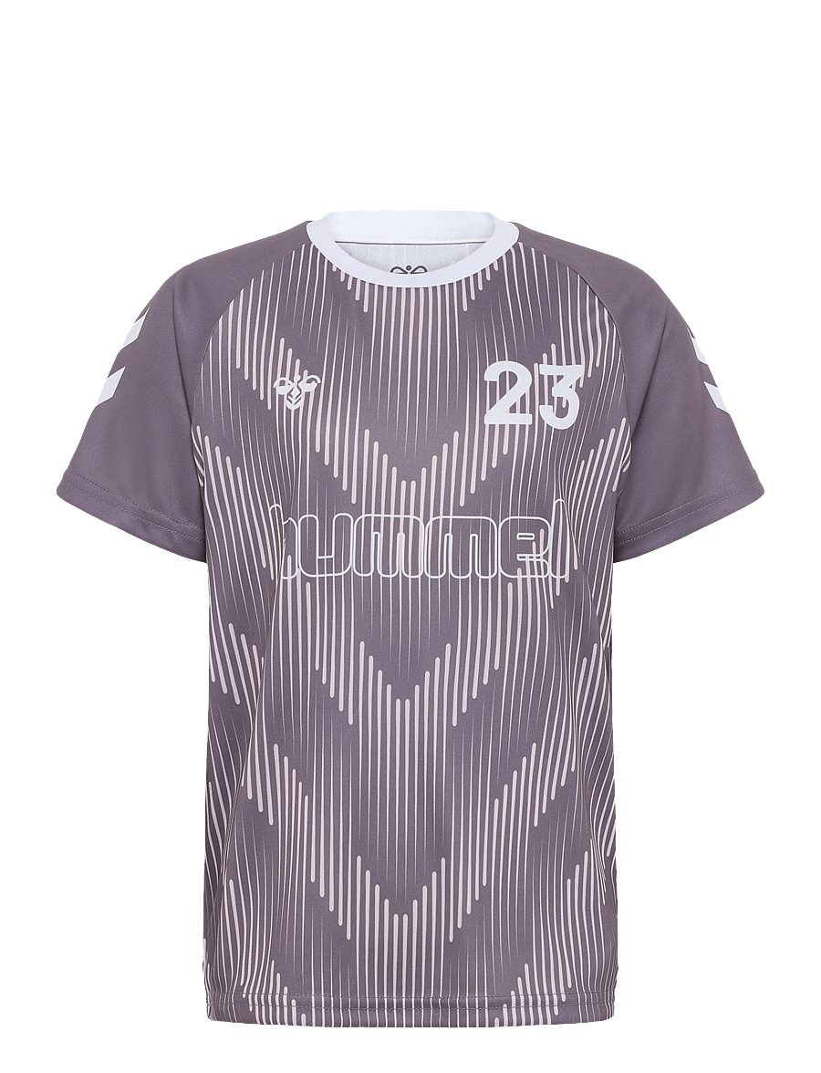 Hummel - hmlJR REG SOCCER 12 T-SHIRT SS - sportoberteile - gray ridge - 0