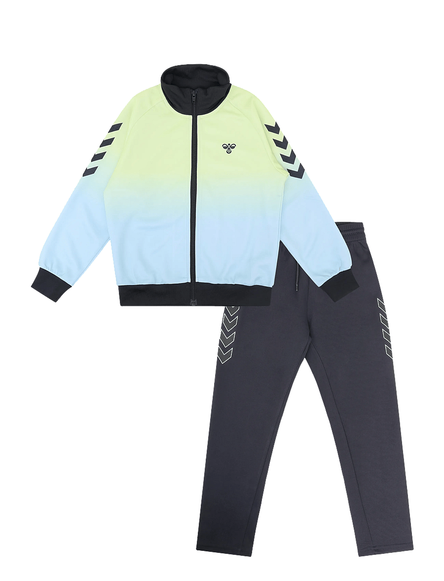 Hummel - hmlJR GRADIENT TRACK SUIT - spordidressid - shadow lime/black - 0