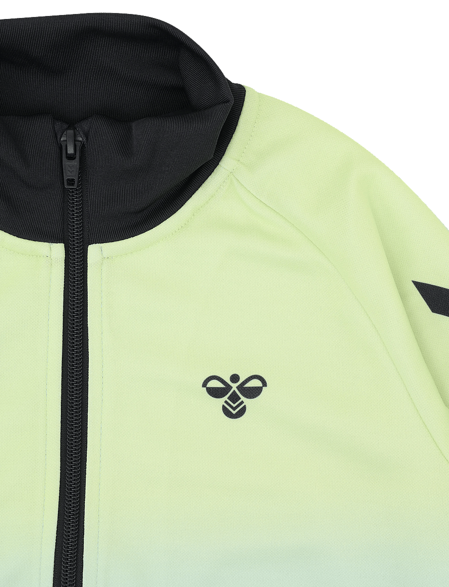 Hummel - hmlJR GRADIENT TRACK SUIT - spordidressid - shadow lime/black - 4