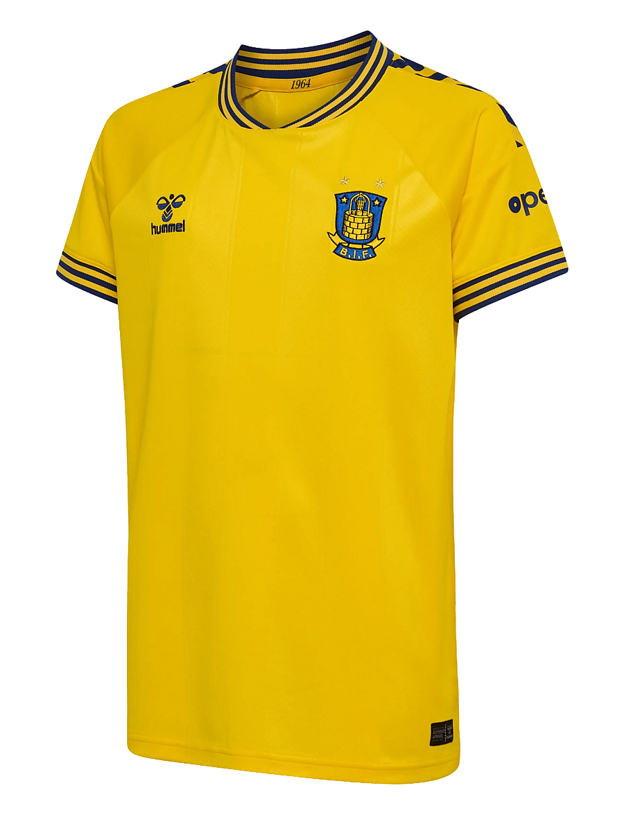Hummel - Brøndby IF 26/27 HOME JERSEY S/S KIDS - sportstoppe - lemon - 0