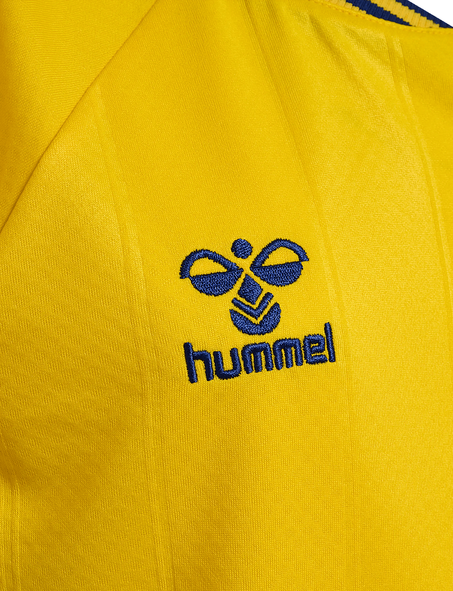 Hummel - Brøndby IF 26/27 HOME JERSEY S/S KIDS - sportstoppe - lemon - 4