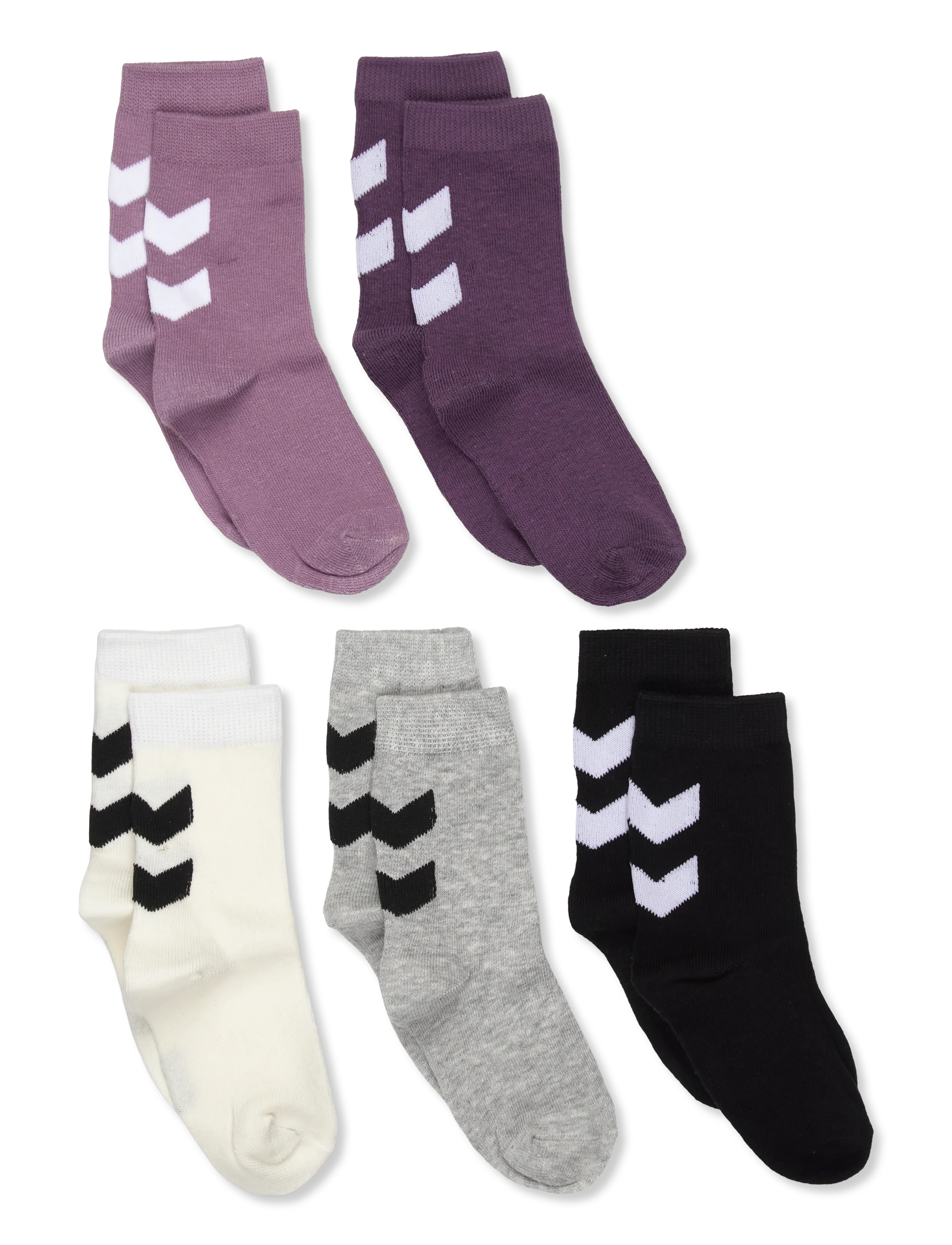 Hummel hmlMAKE MY DAY SOCK 5-PACK - Socken & Strumpfhosen - BLACK PLUM / purple