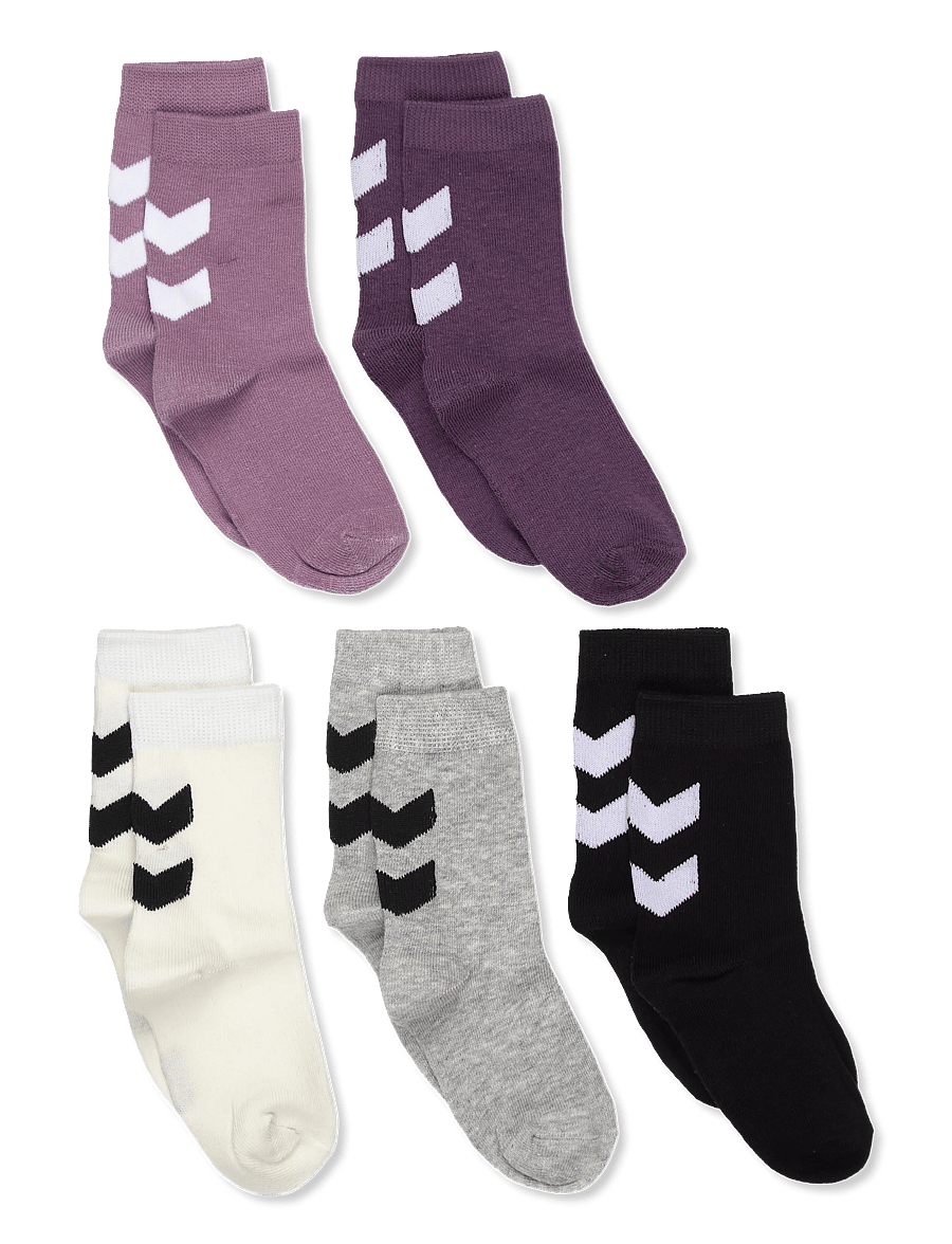 Hummel - hmlMAKE MY DAY SOCK 5-PACK - strümpfe - black plum - 0