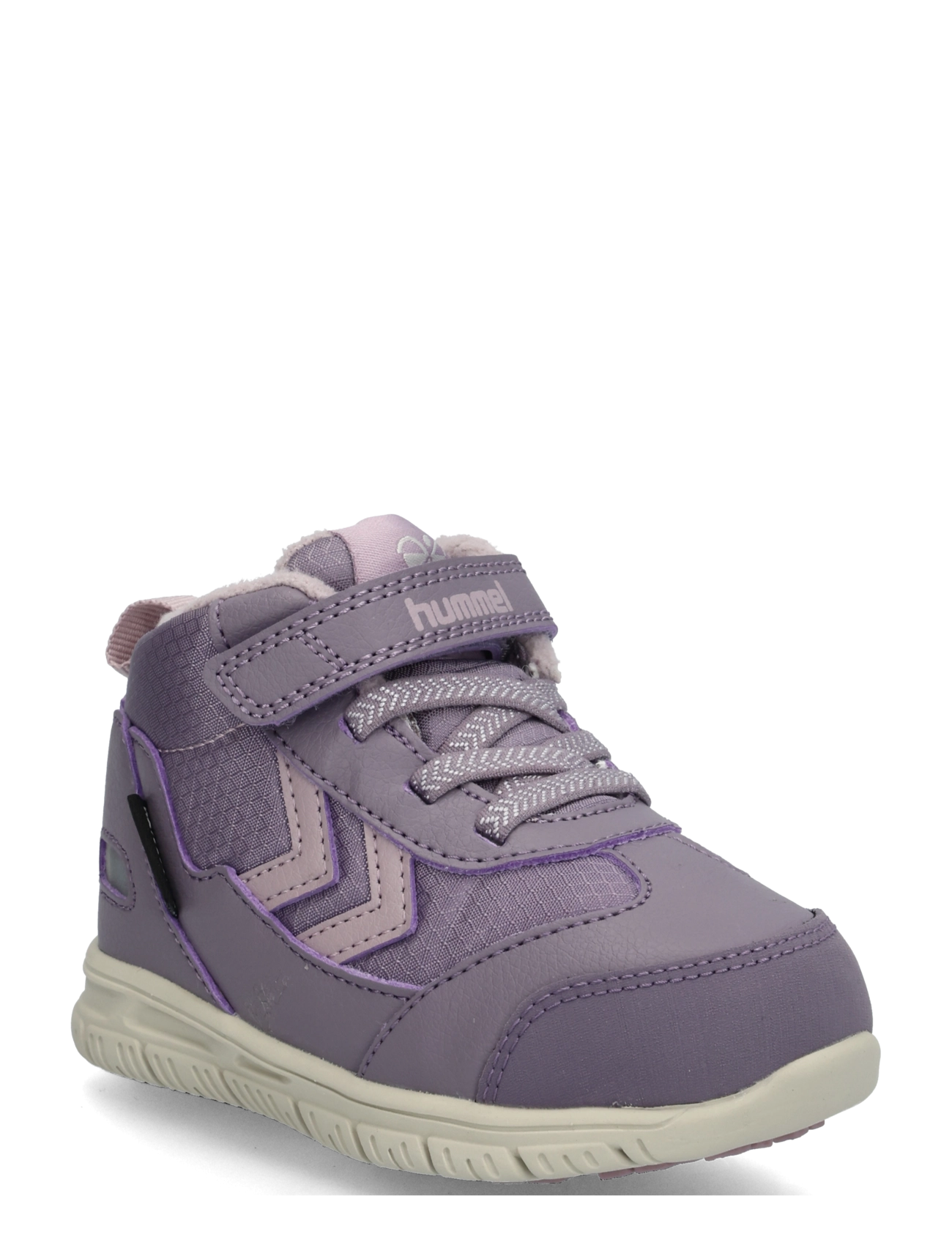 Hummel CROSSLITE WINTER MID TEX INFANT - Schuhe - GRAY RIDGE / purple