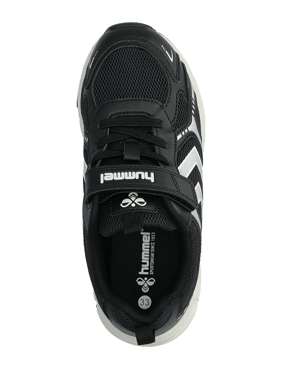 Hummel - EFFORT ONE VC JR - låga sneakers - black/silver - 3