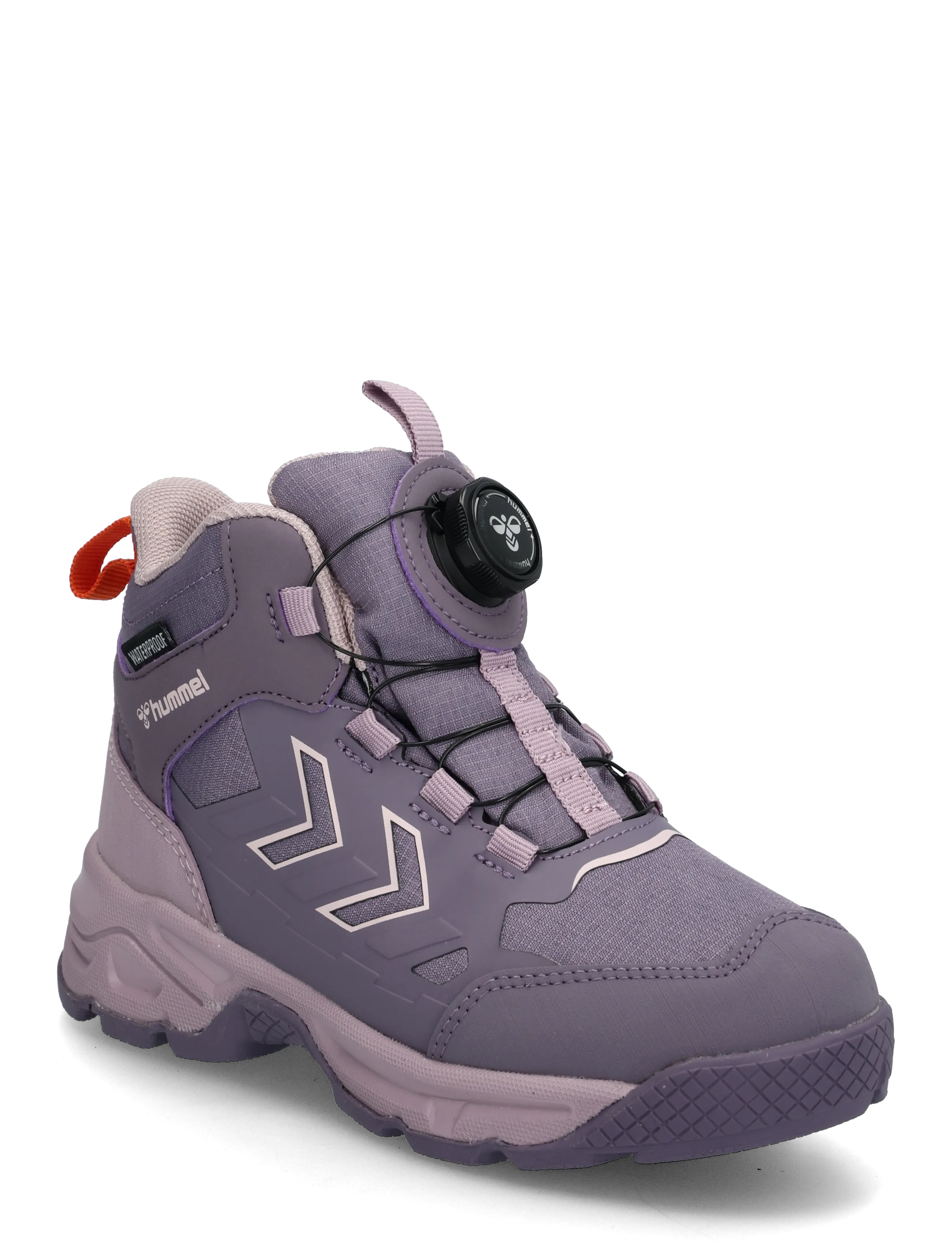 Hummel CLIFF EASY TEX BOOT JR - Sportssko - GRAY RIDGE / purple