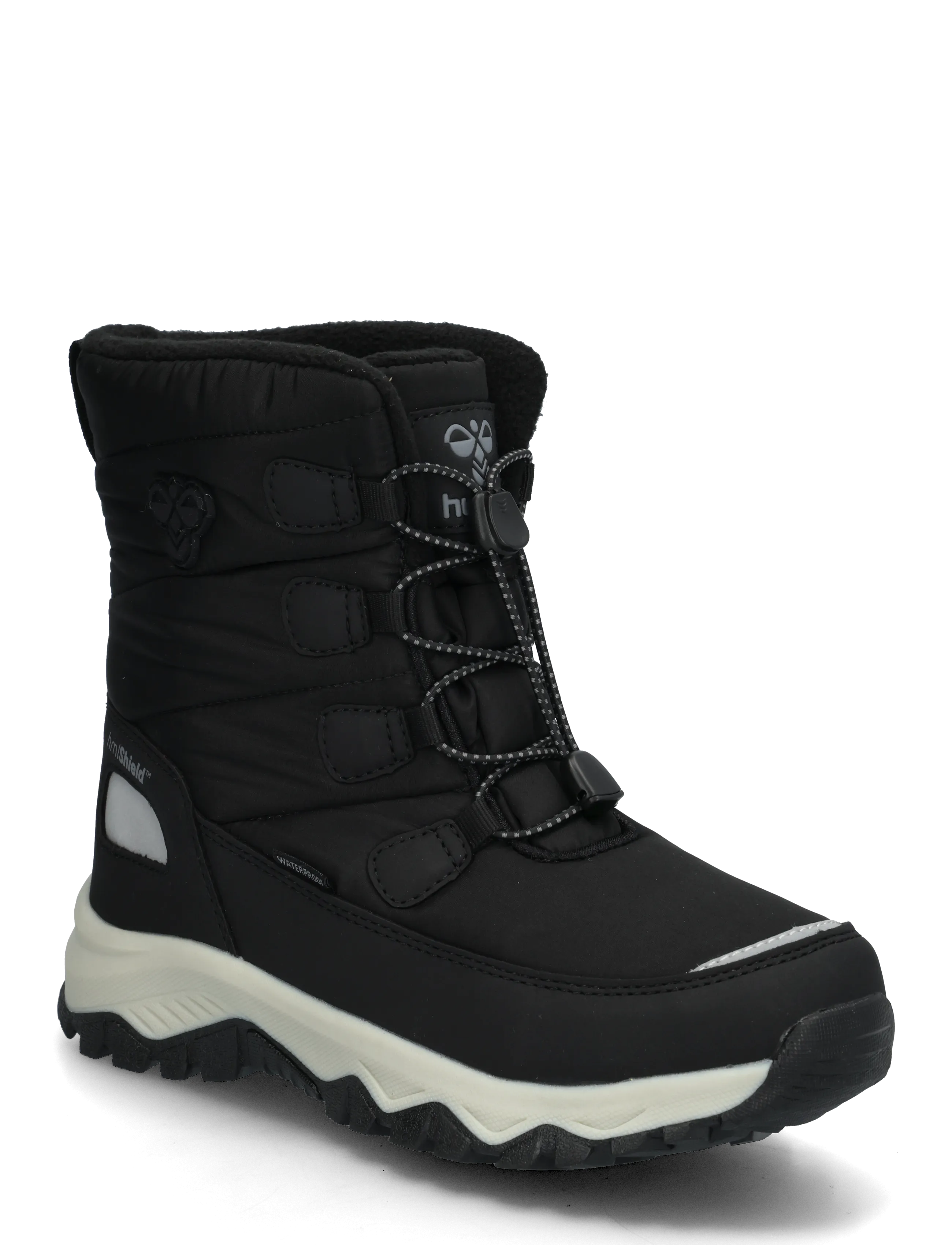 Hummel BROOK HIGH TEX BOOT JR - Vis alt - BLACK / black