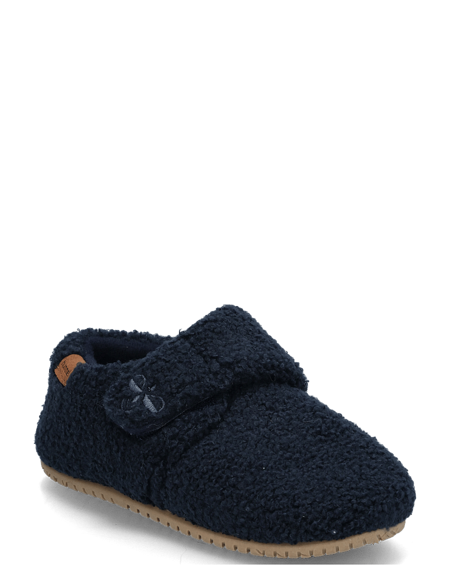 Hummel - TEDDY SLIPPER INFANT - baby-schuhe - black iris - 0