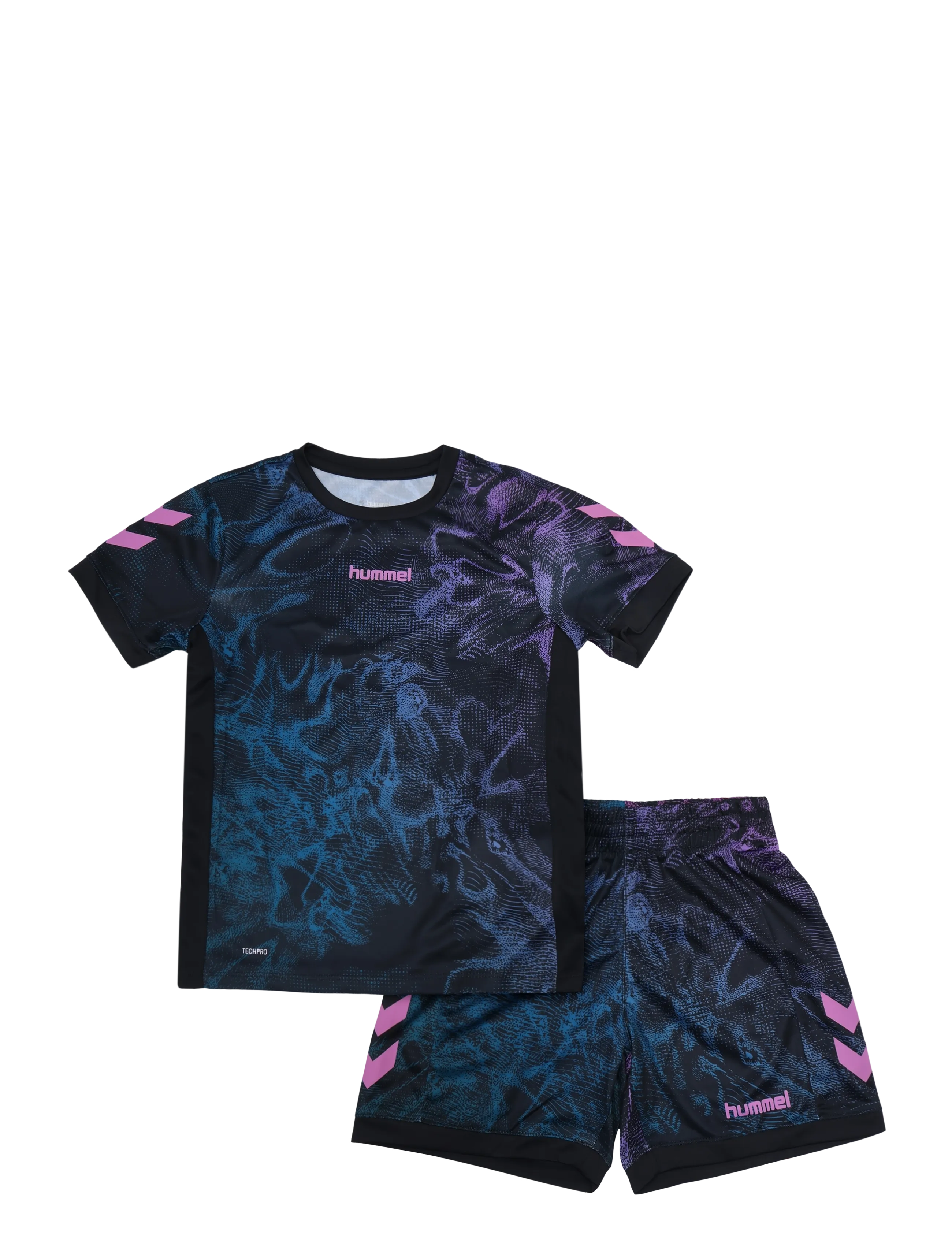 Hummel hmlBLAZE CLUB 26 GRAPHIC SET KIDS - Teens 140-176 - BLACK/PINK / black
