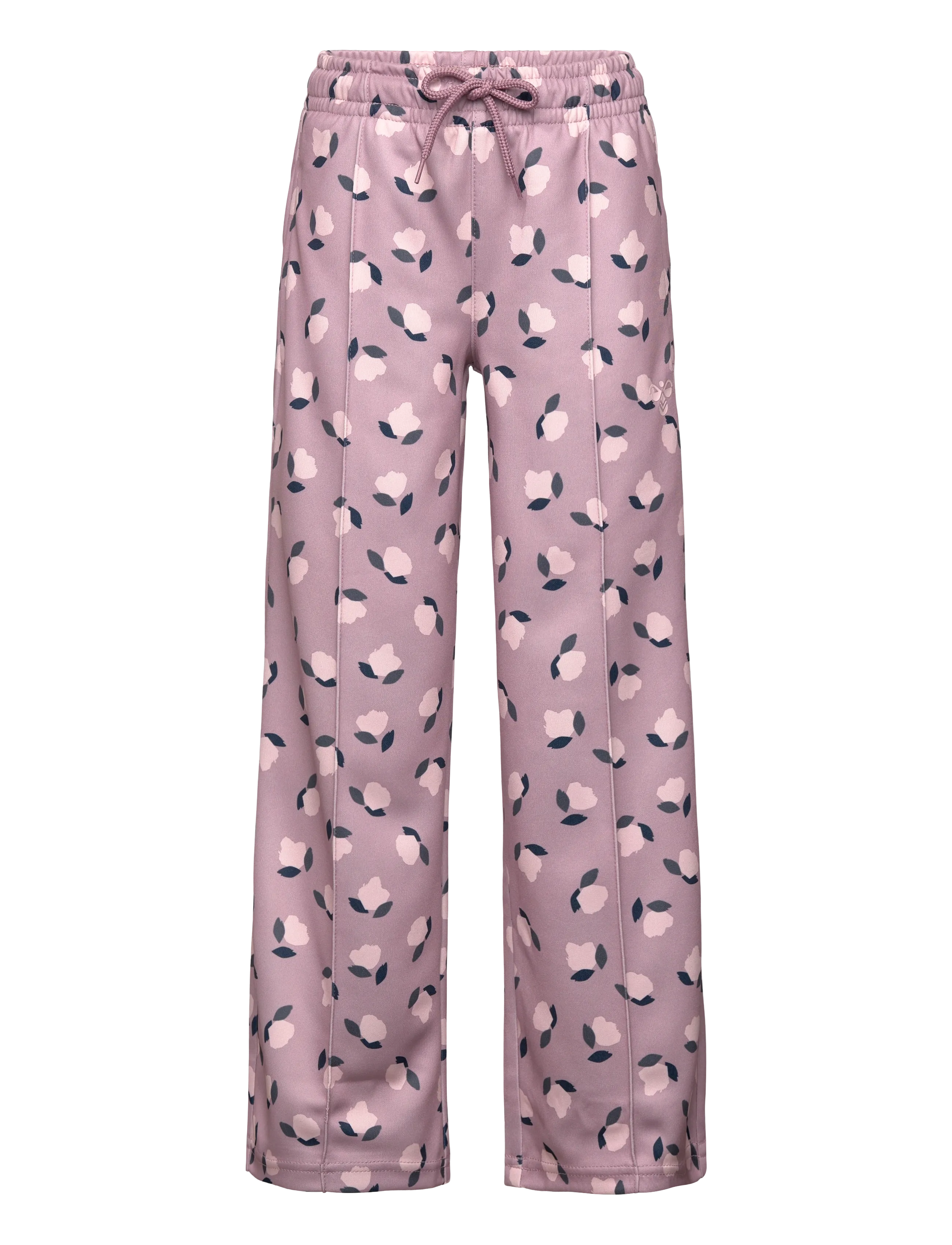 Hummel hmlJR REG POLY GYM PANTS - Kleidung - SEA FOG / pink/rose