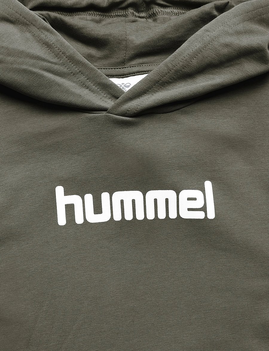 Hummel - hmlJR REG LOGO HOODIE - hættetrøjer - castor gray - 2