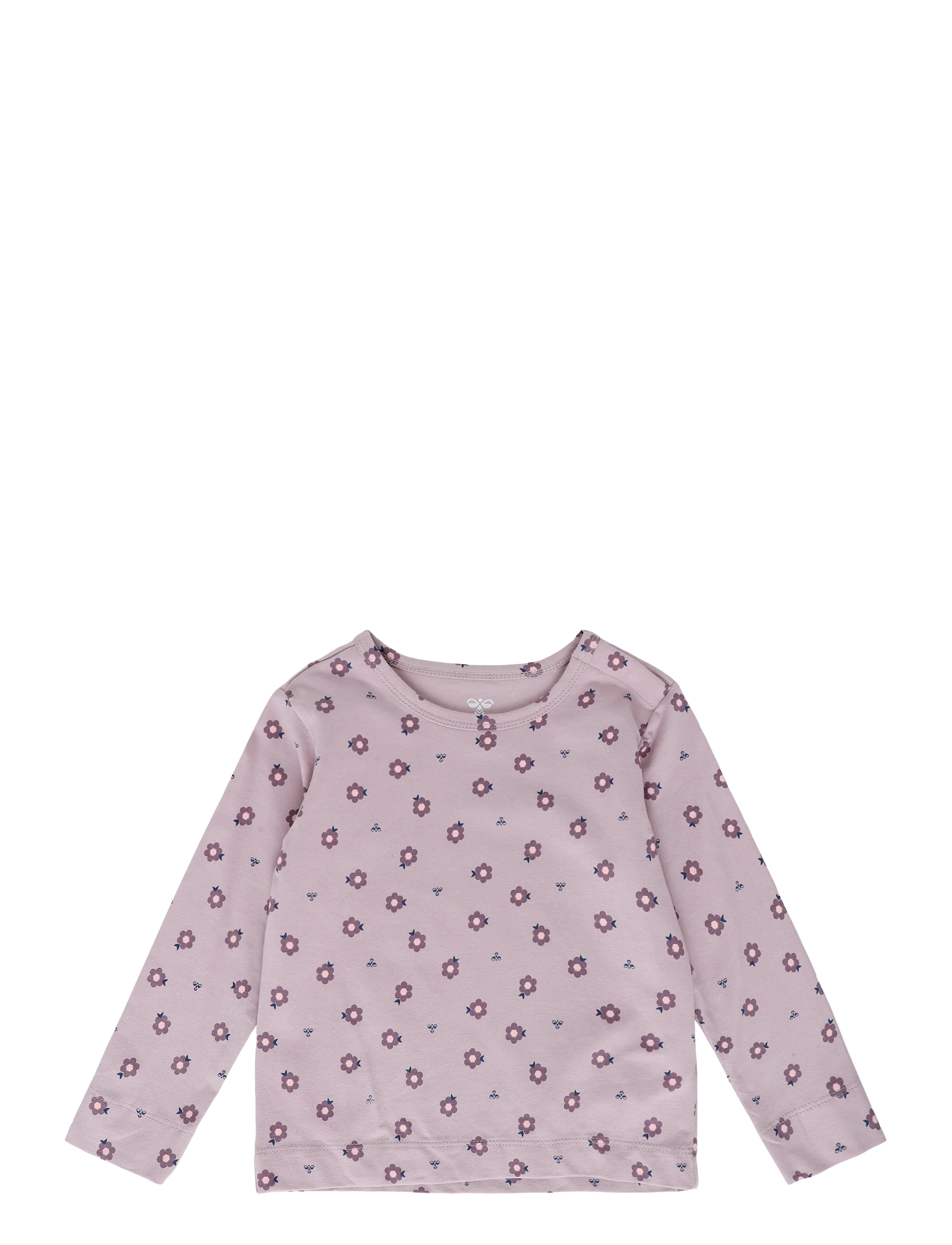Hummel hmlMINI AOP T-SHIRT L/S - Inspiration - SEA FOG / pink/rose