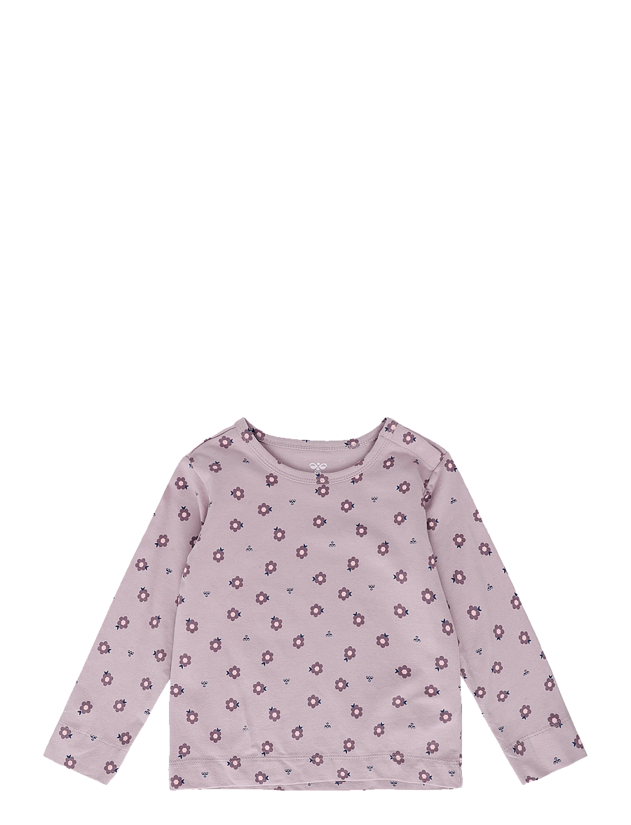 Hummel - hmlMINI AOP T-SHIRT L/S - langärmelig - sea fog - 0