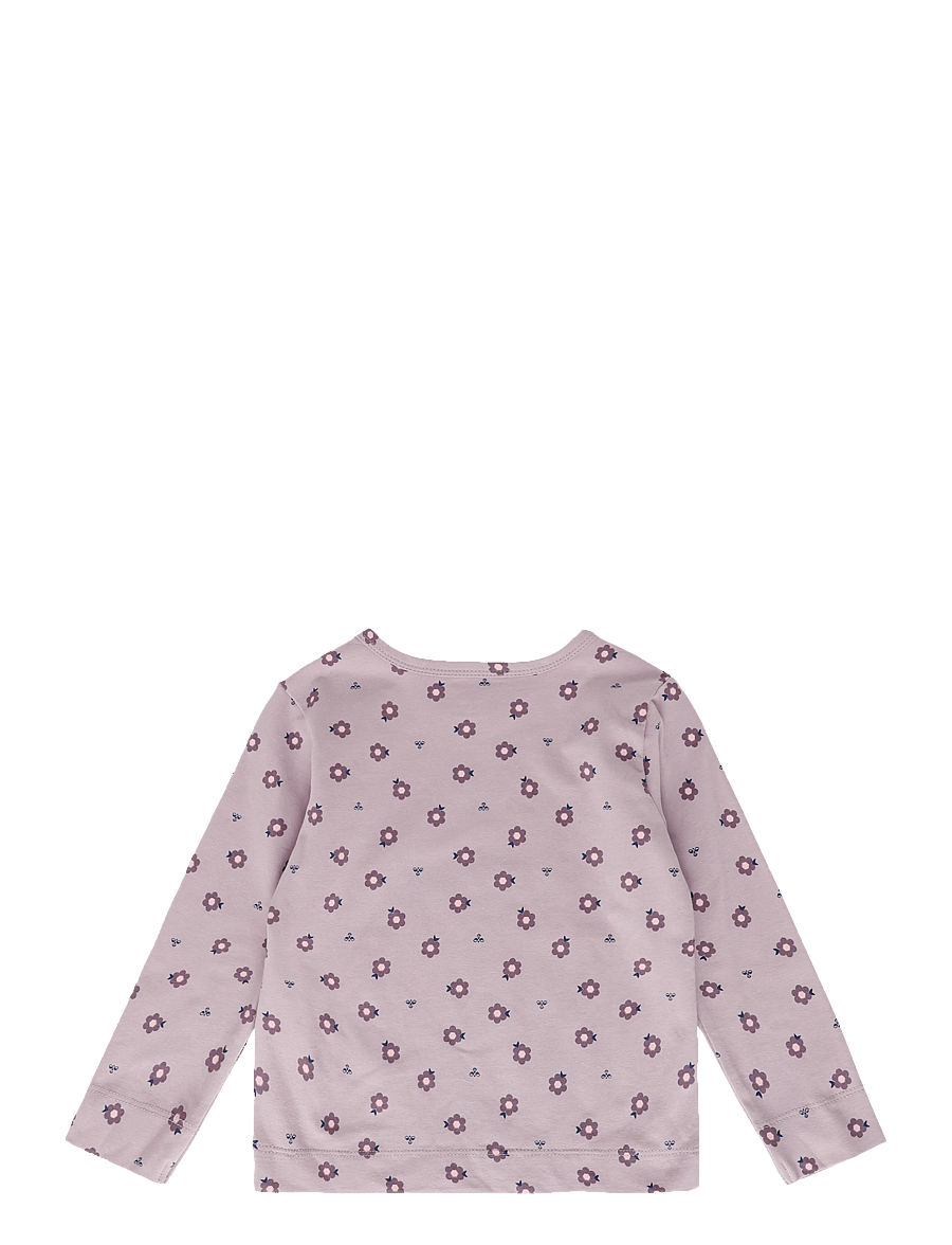 Hummel - hmlMINI AOP T-SHIRT L/S - langärmelig - sea fog - 1