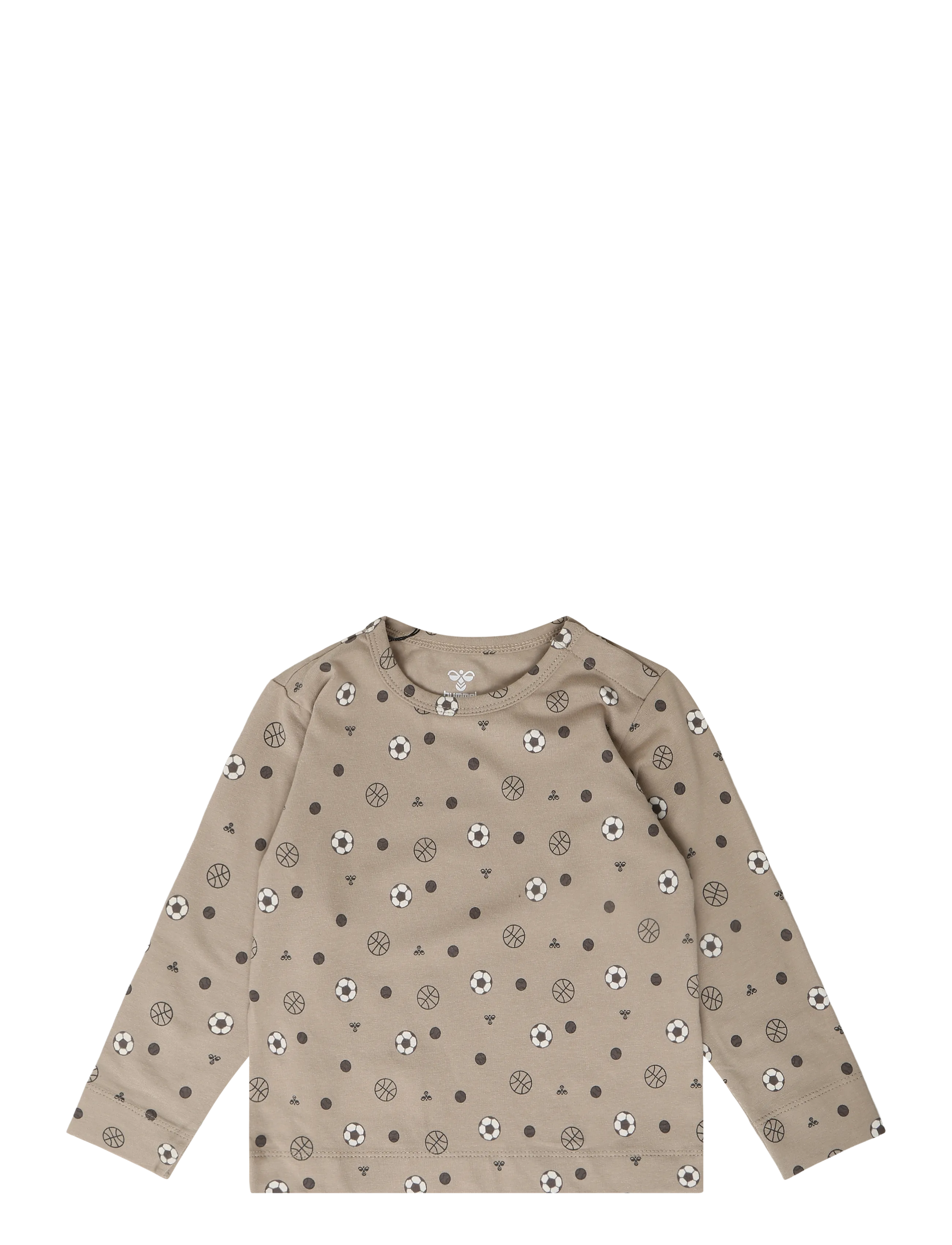 Hummel hmlMINI AOP T-SHIRT L/S - T-Shirts - VINTAGE KHAKI / beige