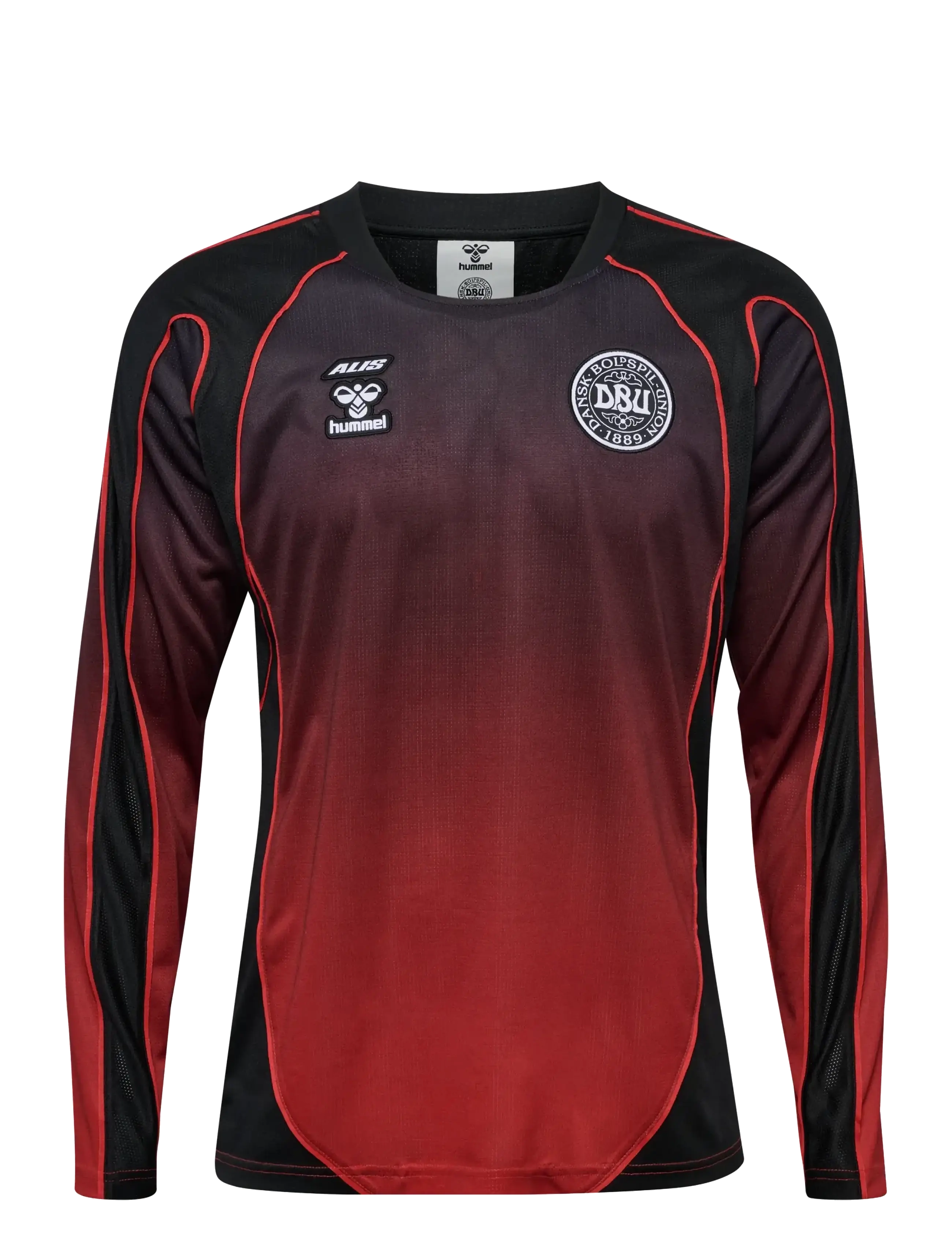 Hummel DBU-ALIS 26 JERSEY L/S - Överdelar - BLACK/RED / black
