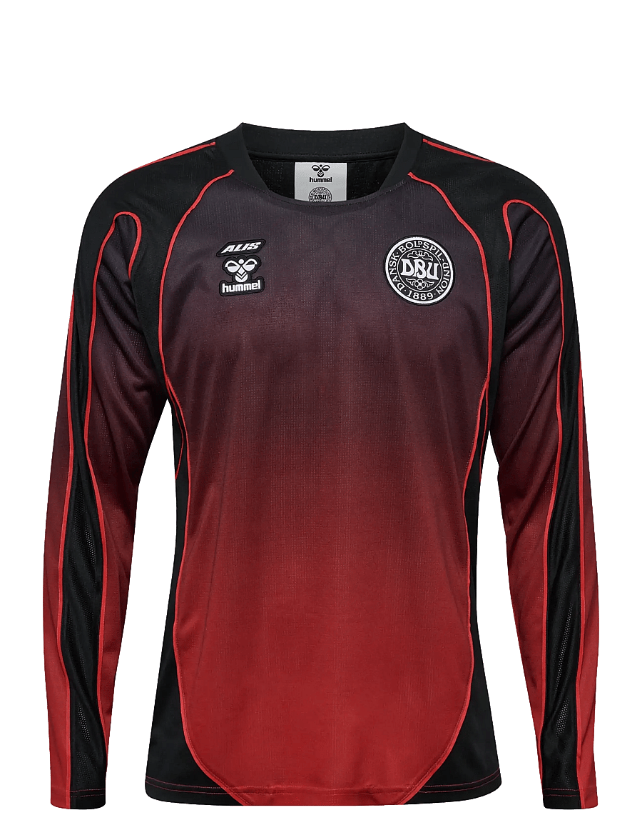 Hummel - DBU-ALIS 26 JERSEY L/S - fotbollströjor - black/red - 0