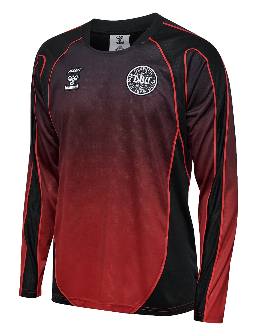 Hummel - DBU-ALIS 26 JERSEY L/S - fotbollströjor - black/red - 2