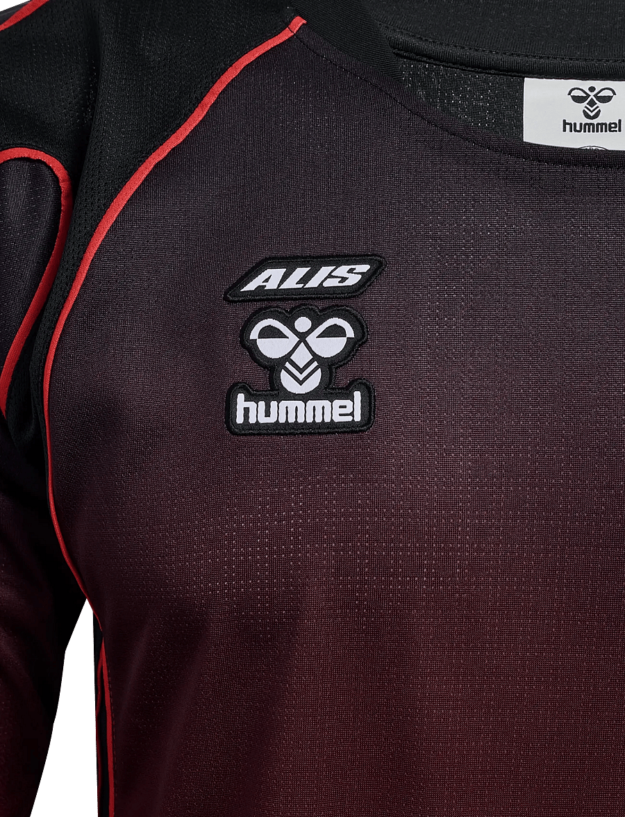 Hummel - DBU-ALIS 26 JERSEY L/S - fotbollströjor - black/red - 3