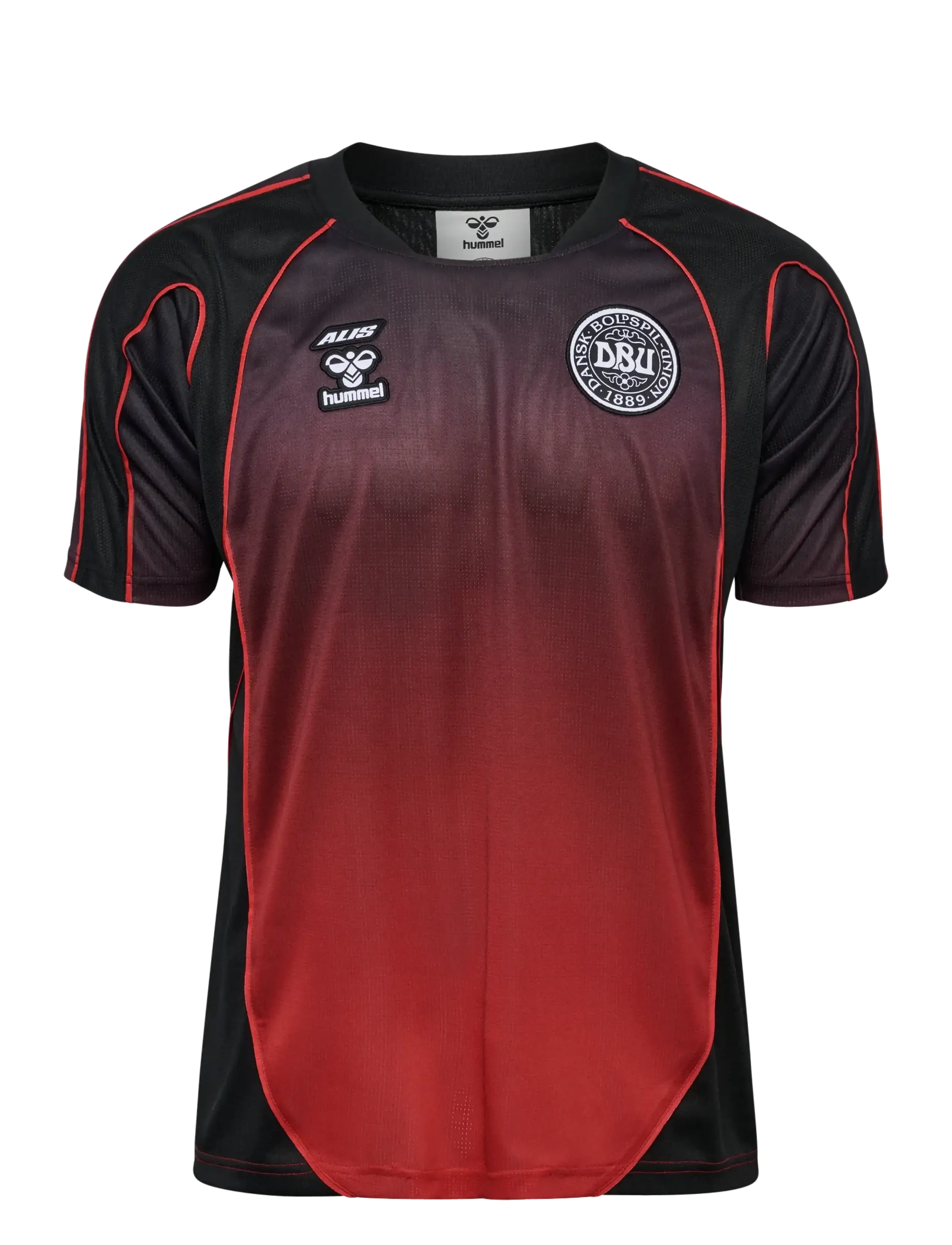 Hummel DBU-ALIS 26 JERSEY S/S - Överdelar - BLACK/RED / black