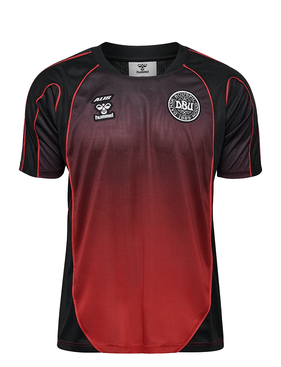 Hummel - DBU-ALIS 26 JERSEY S/S - fotbollströjor - black/red - 0