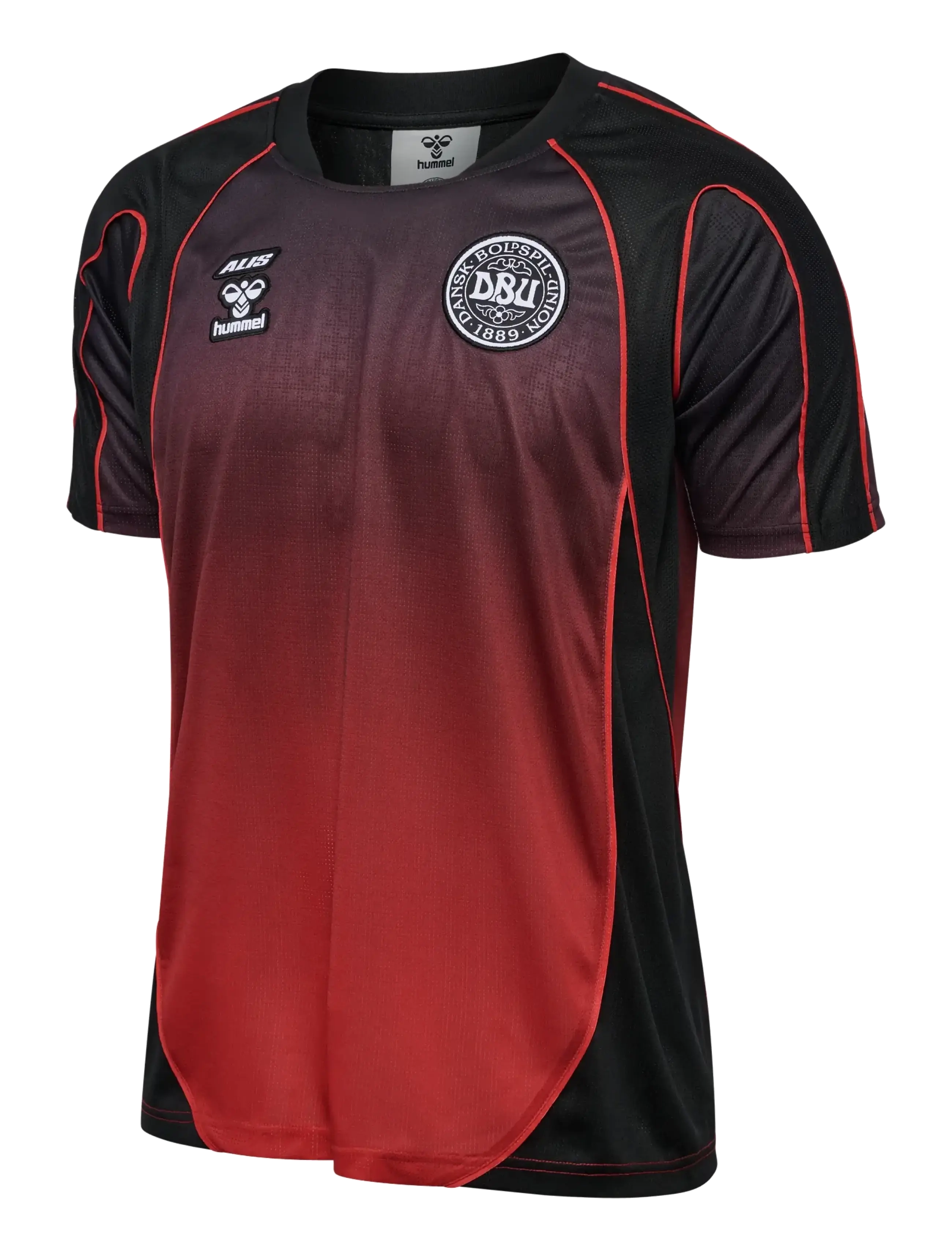 Hummel - DBU-ALIS 26 JERSEY S/S - fotbollströjor - black/red - 2