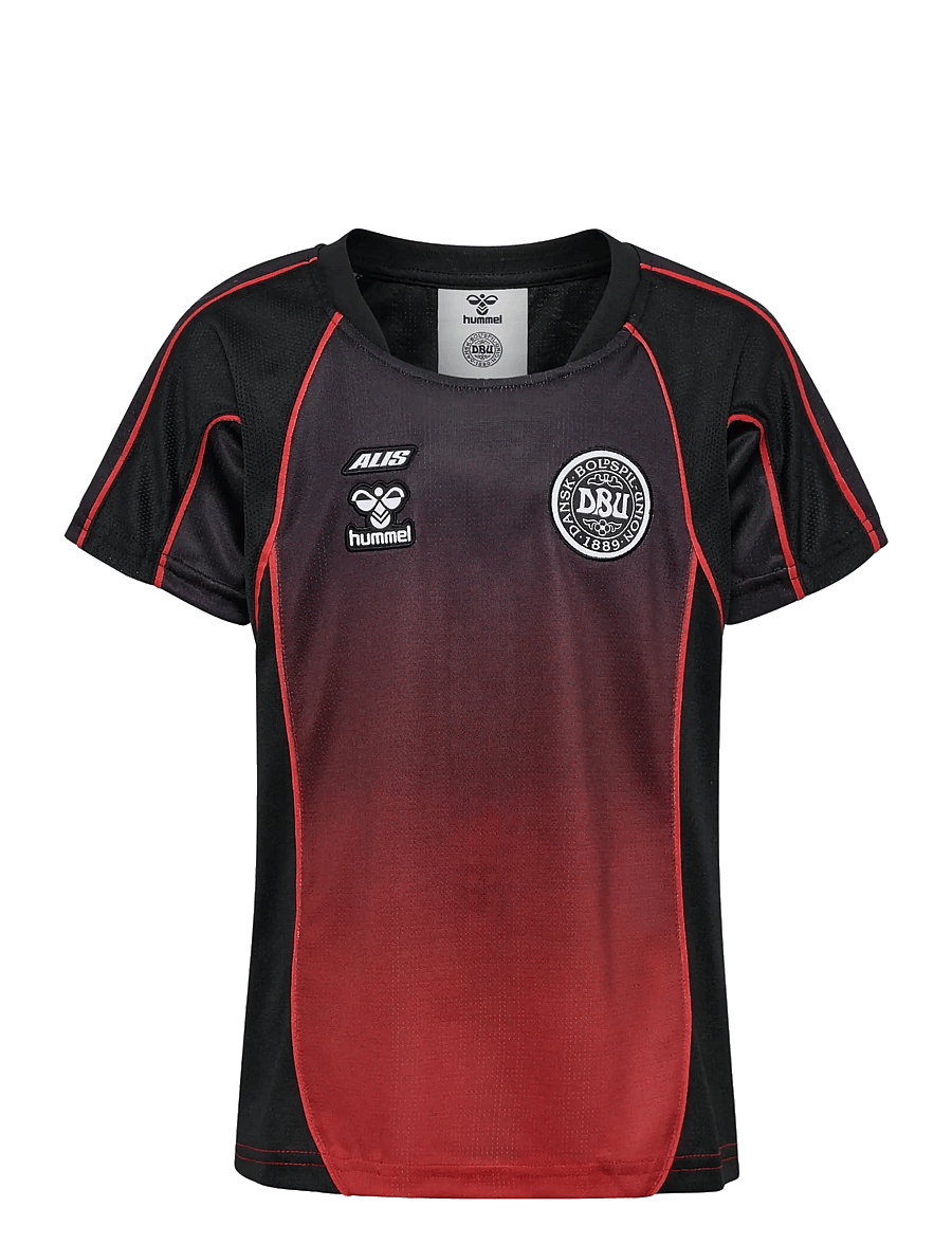 Hummel - DBU-ALIS 26 JERSEY S/S KIDS - black/red - 0