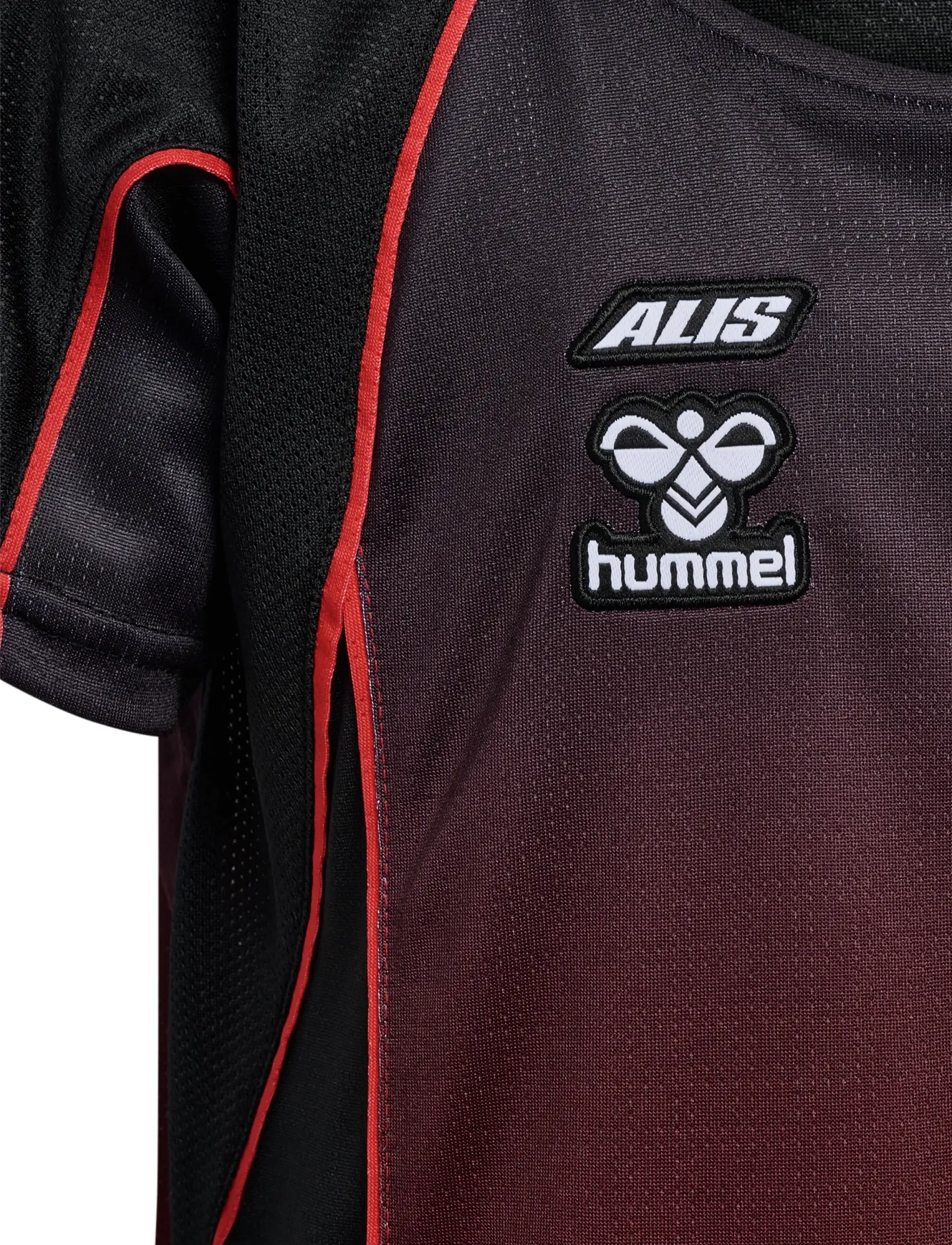 Hummel - DBU-ALIS 26 JERSEY S/S KIDS - black/red - 3