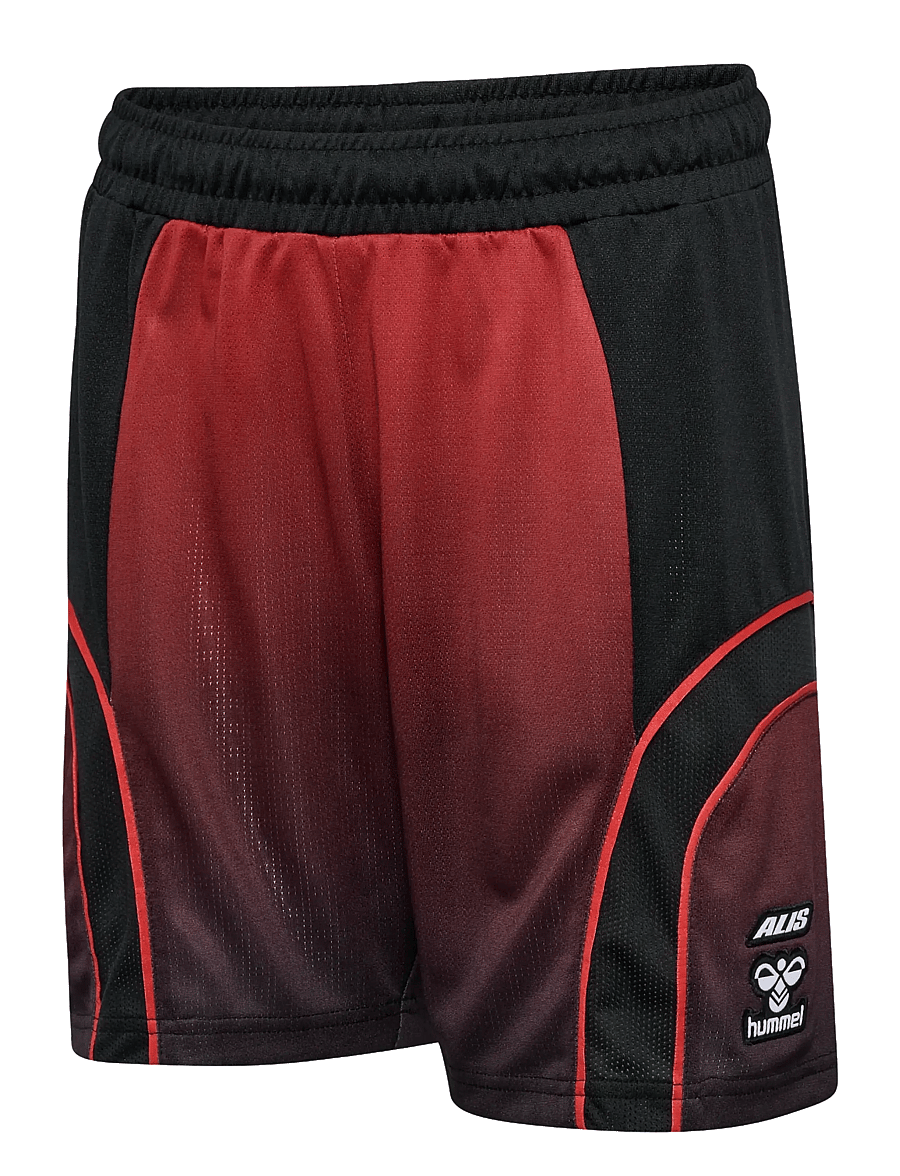 Hummel - DBU-ALIS 26 SHORTS KIDS - sport-shorts - black/red - 2