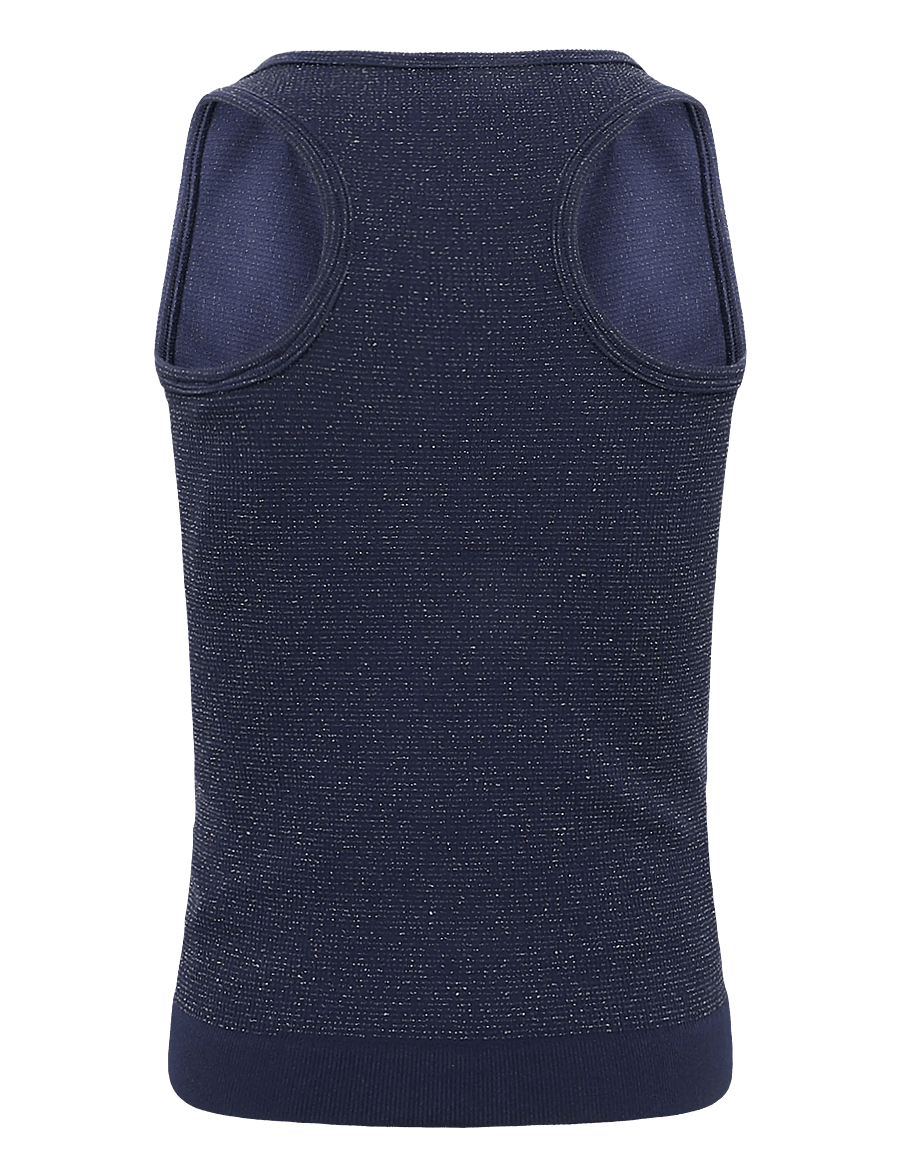 Hummel - hmlJR SEAMLESS GLITTER TANK TOP - sportoberteile - dress blues - 1