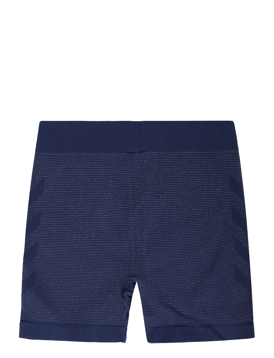 Hummel - hmlJR SEAMLESS GLITTER SHORT TIGHTS - cycling shorts - dress blues - 1