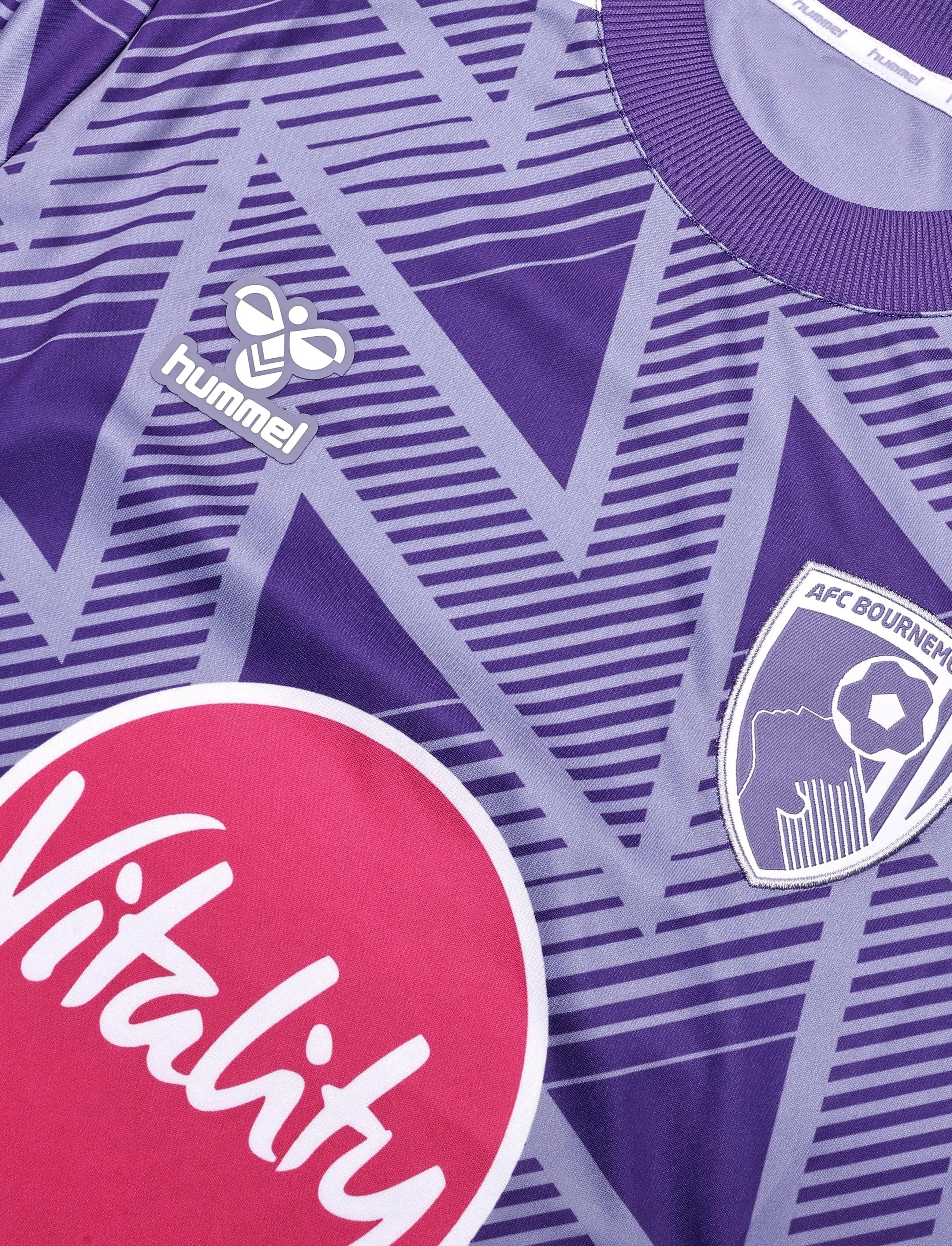 Hummel - AFC Bournemouth 26/27 AWAY JERSEY S/S - fotballtrøyer - purple - 2