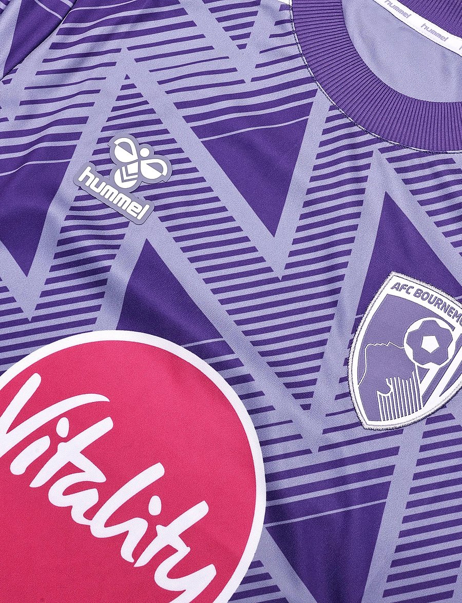 Hummel - AFC Bournemouth 26/27 AWAY JERSEY S/S - fotballtrøyer - purple - 2