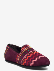 Hums color zigzag loafer - RED