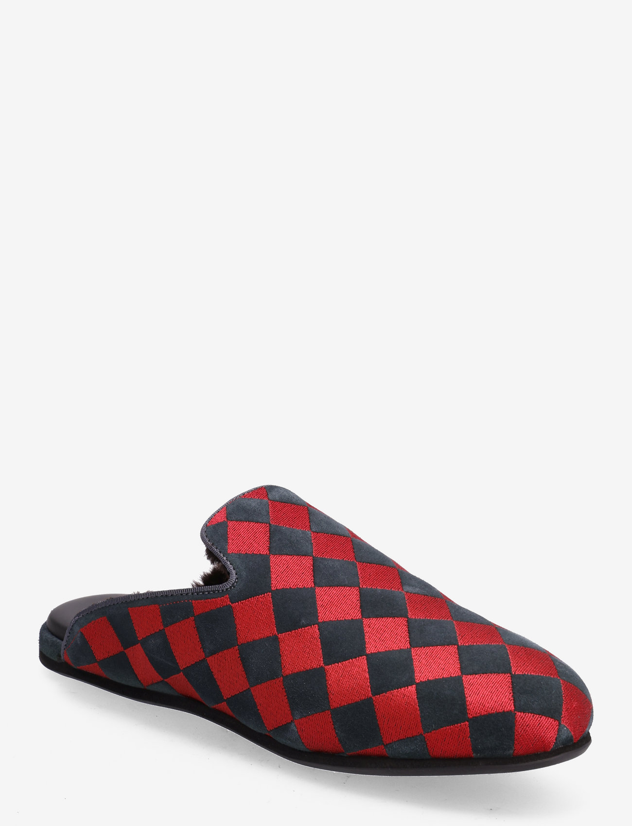 Hums - Holiday Checks Slipper - slippers - red - 0