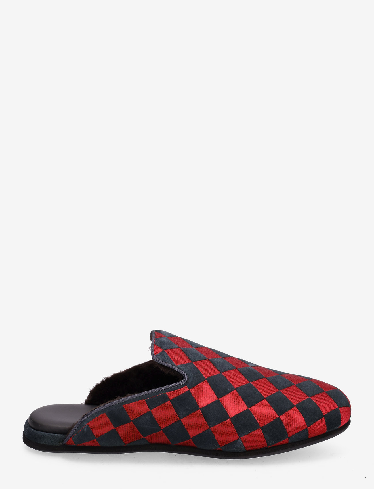 Hums - Holiday Checks Slipper - slippers - red - 1