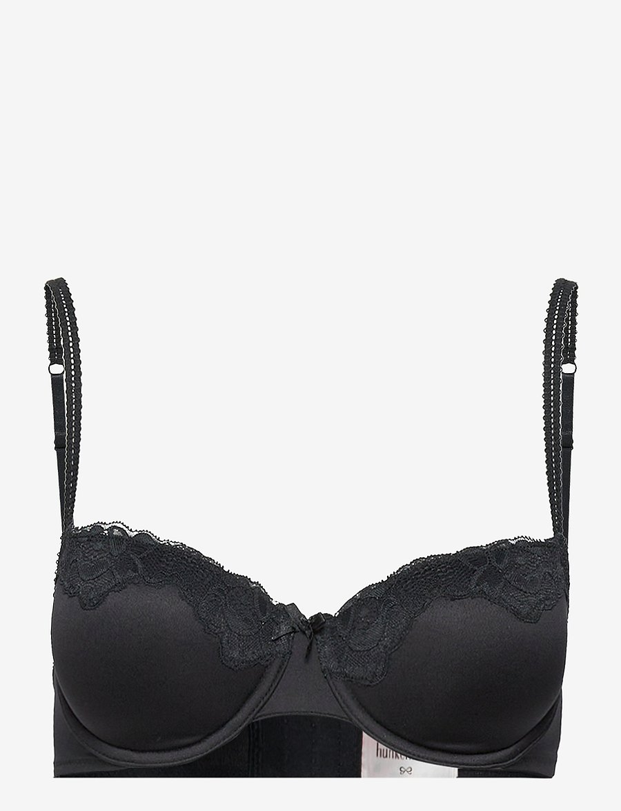 Hunkemöller - Secret Lace Padded Underwired Bra - push up bh - black - 1
