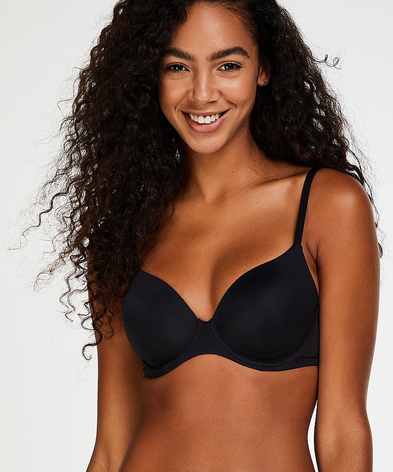 Hunkemöller - Super soft bra - t-shirt bh:ar - black - 0