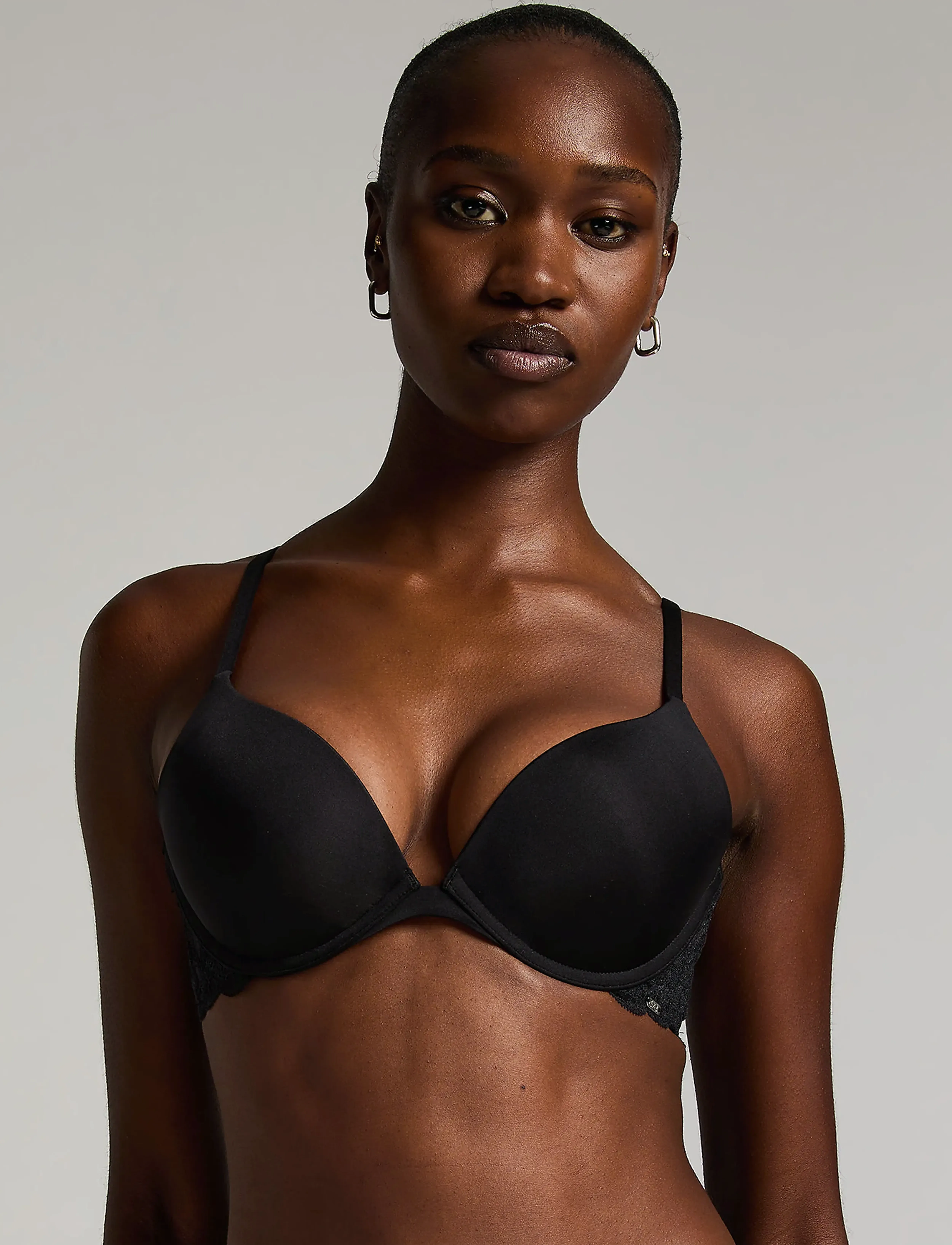Hunkemöller Angie Padded Underwired Push-Up Bra - Unterwäsche - BLACK / black