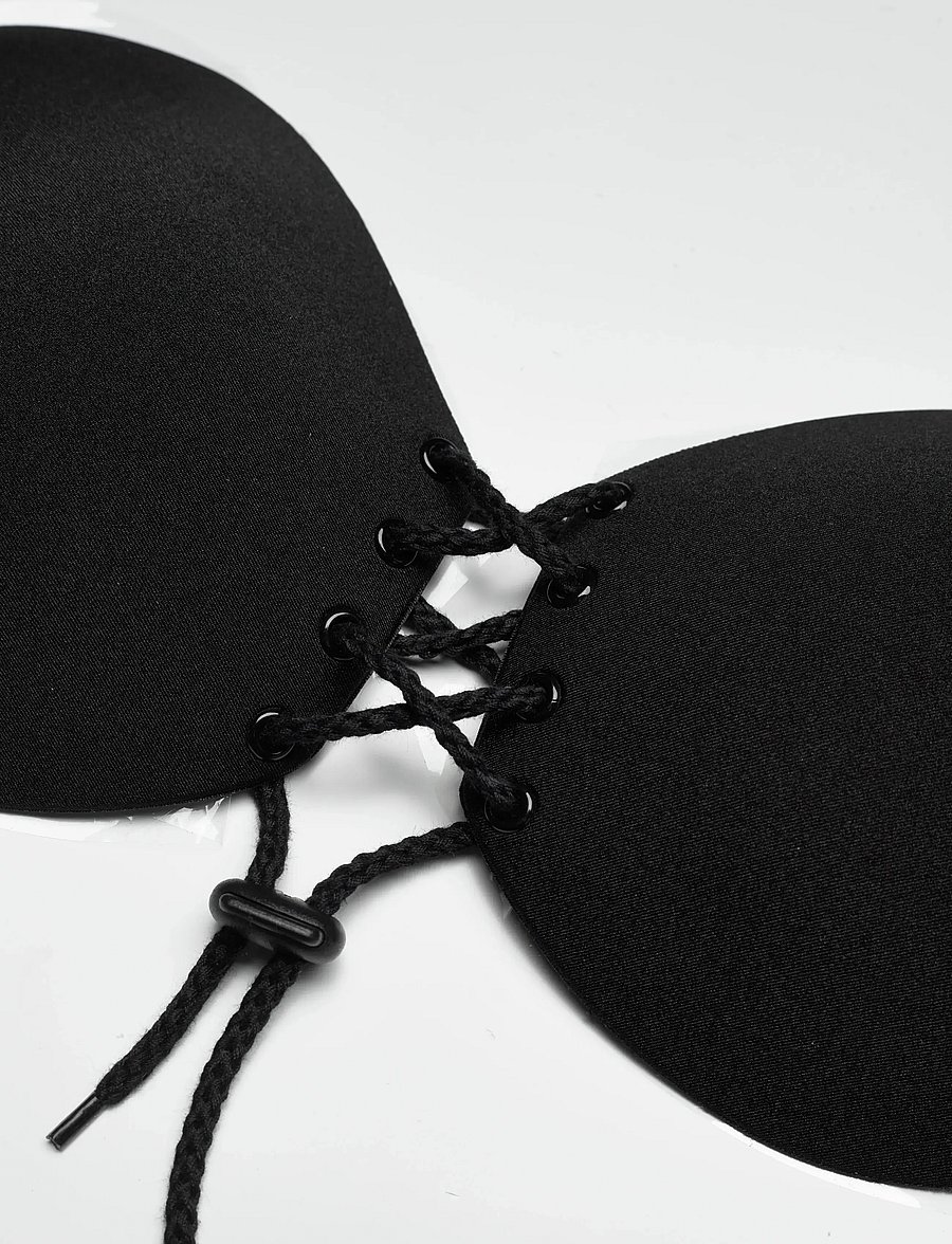 Hunkemöller - PU Stick on bra - laveste priser - black - 1