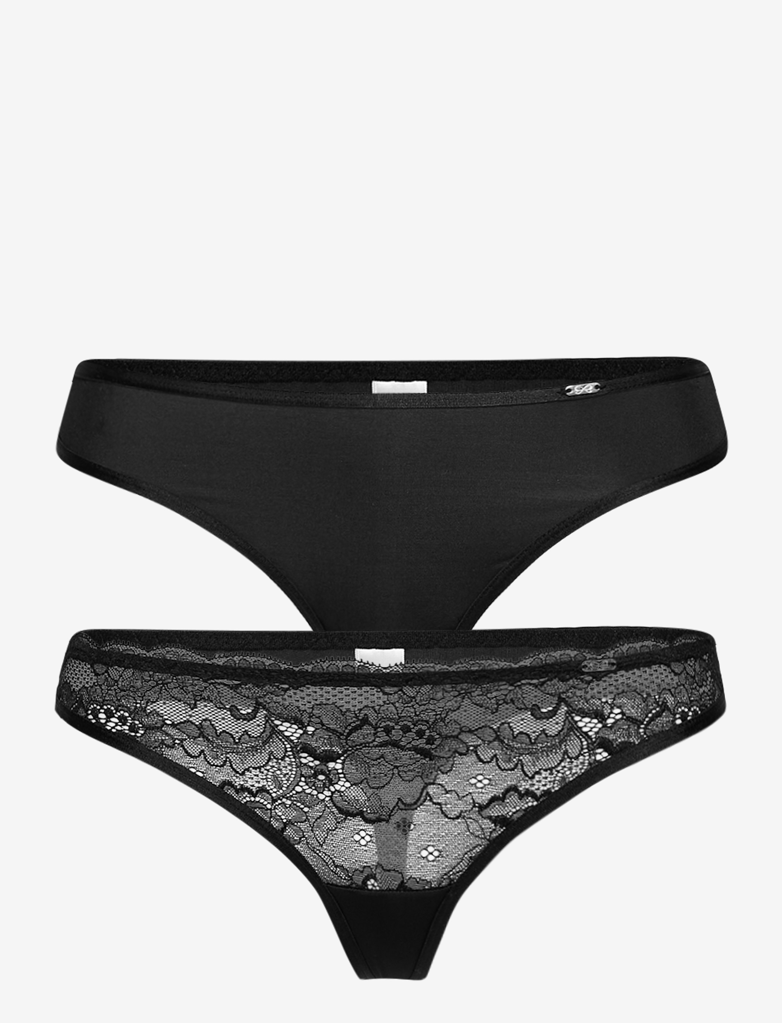 HUNKEMÖLLER 2-Pack Angie String Schwarz - M - Damen