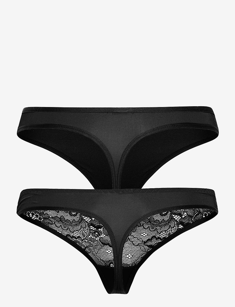 Hunkemöller - 2-pack Angie string - stringtrusser - black - 5